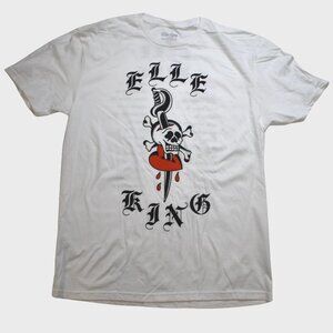 Elle King Sword And Skull Graphic Adult White 2024 Tour Shirt New Large